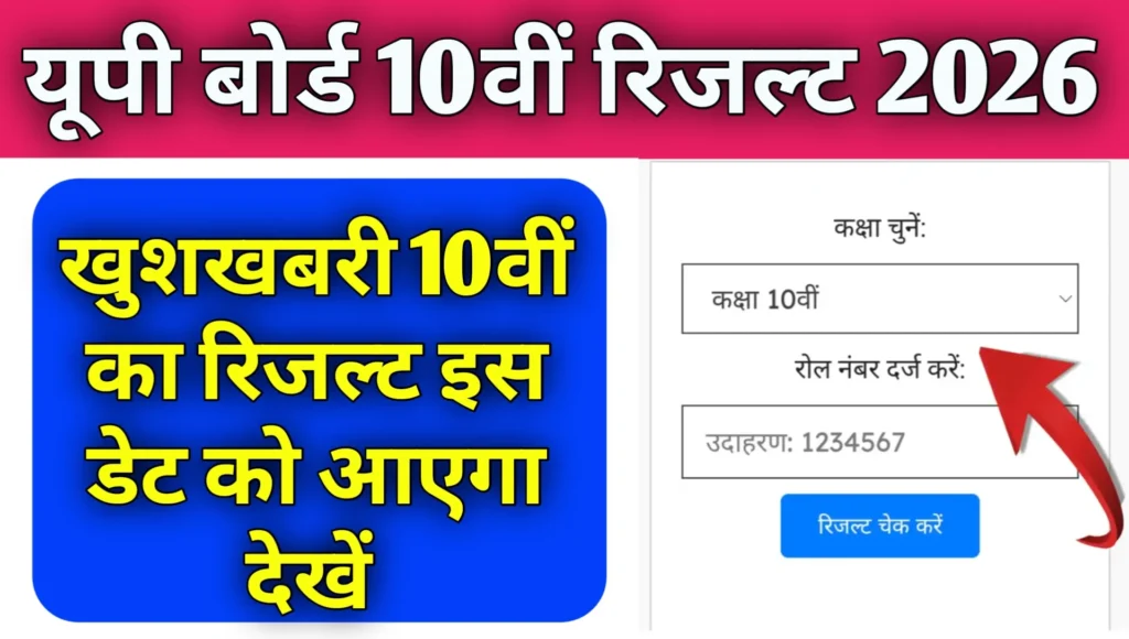 UP Board Class 10th Result 2026